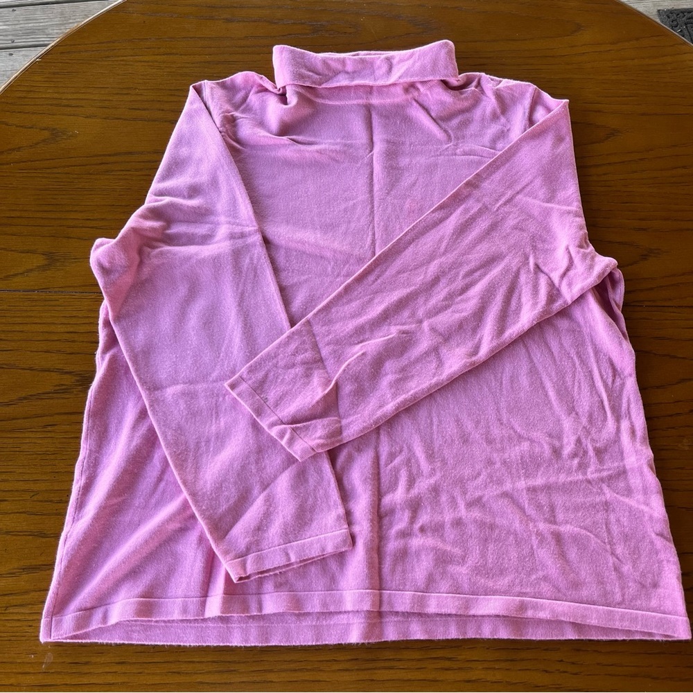 JOSEPH A. qu'est-ce que c'est silk? Pink Turtleneck